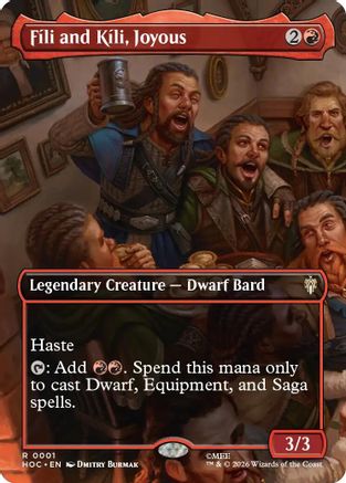 Fili and Kili, Joyous (Borderless) (1) [The Hobbit: Eternal-Legal] foil-1
