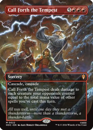 Call Forth the Tempest (Borderless) (22) [The Hobbit: Eternal-Legal] foil-1