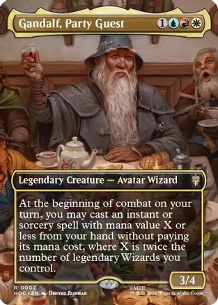 Gandalf, Party Guest (Borderless) (2) [The Hobbit: Eternal-Legal] foil