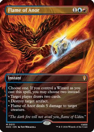 Flame of Anor (Borderless) (31) [The Hobbit: Eternal-Legal] foil