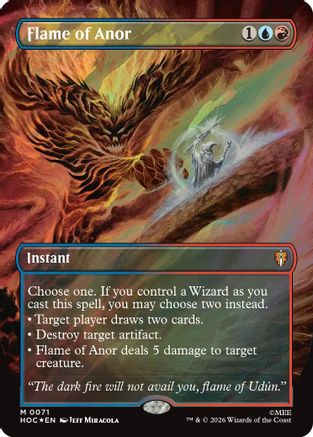 Flame of Anor (Borderless) (Surge Foil) (71) [The Hobbit: Eternal-Legal] foil-1