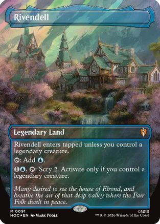 Rivendell (Borderless) (Surge Foil) (91) [The Hobbit: Eternal-Legal] foil-1