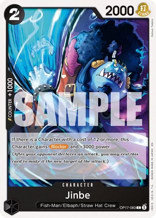 Jinbe (083) (OP17-083) [The World's Strongest Warriors]