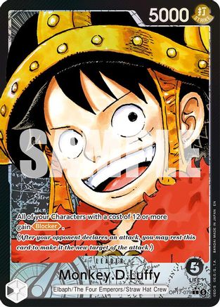 Monkey.D.Luffy (079) (Alternate Art) (OP17-079) [The World's Strongest Warriors] Foil-1