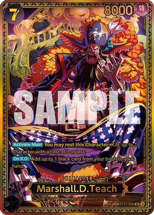 Marshall.D.Teach (ST27-005) (SP) (ST27-005) [The World's Strongest Warriors] Foil