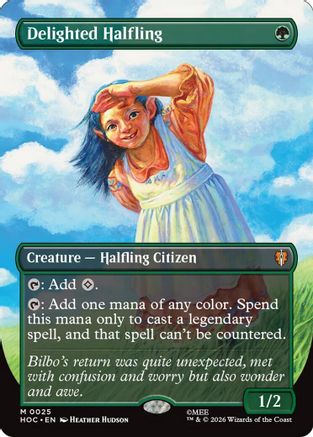 Delighted Halfling (Borderless) (25) [The Hobbit: Eternal-Legal]-1