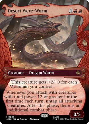 Desert Were-Worm (Showcase) (225) [The Hobbit] foil-1