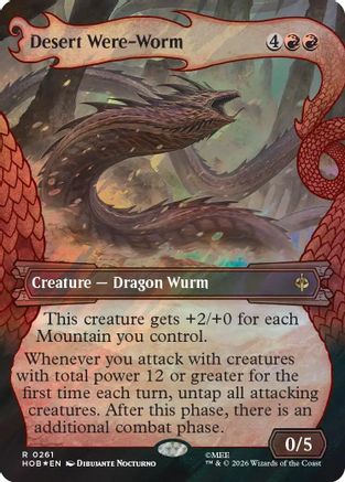 Desert Were-Worm (Showcase) (Surge Foil) (261) [The Hobbit] foil-1