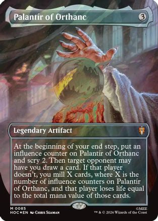 Palantir of Orthanc (Borderless) (Surge Foil) (85) [The Hobbit: Eternal-Legal] foil