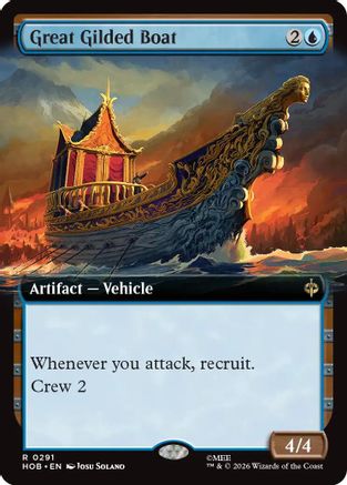 Great Gilded Boat (Extended Art) (291) [The Hobbit] foil