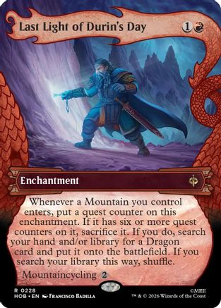 Last Light of Durin's Day (Showcase) (228) [The Hobbit] foil-1