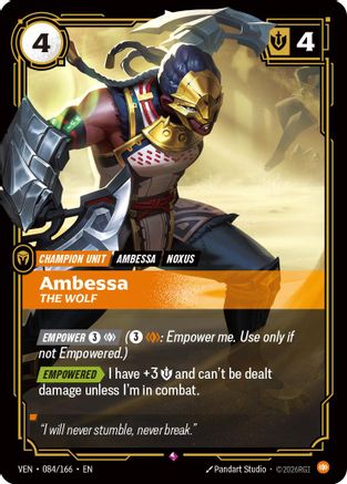 Ambessa, The Wolf (084/166) [Vendetta] Foil