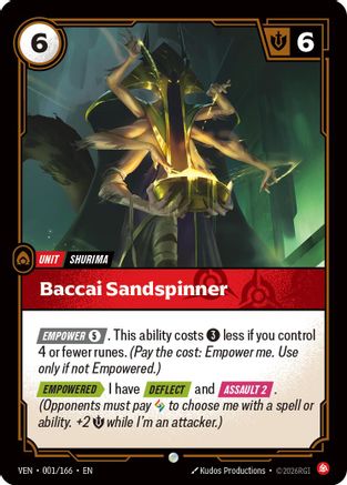 Baccai Sandspinner (001/166) [Vendetta]