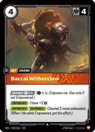 Baccai Witherclaw (078/166) [Vendetta]