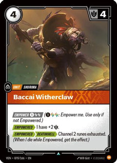 Baccai Witherclaw (078/166) [Vendetta] Foil-1