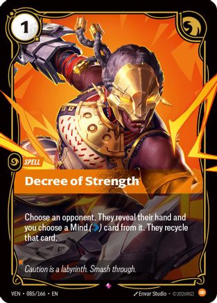 Decree of Strength (085/166) [Vendetta] Foil