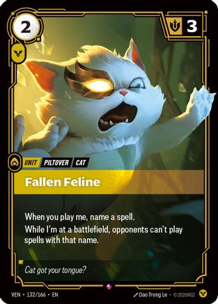 Fallen Feline (132/166) [Vendetta] Foil