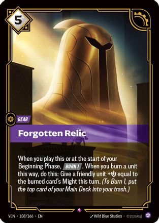 Forgotten Relic (108/166) [Vendetta] Foil