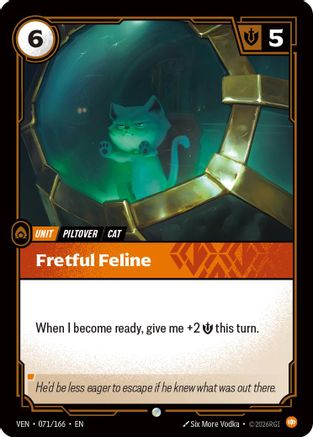 Fretful Feline (071/166) [Vendetta] Foil-1