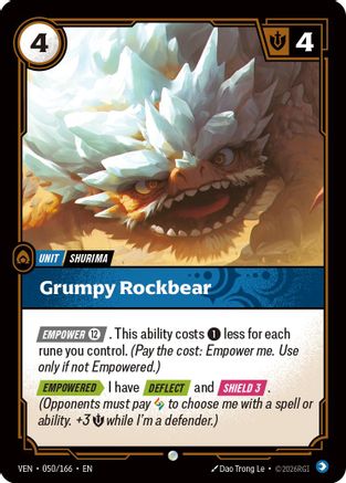 Grumpy Rockbear (050/166) [Vendetta] Foil-1