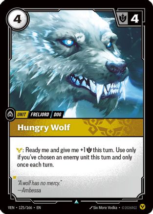 Hungry Wolf (125/166) [Vendetta] Foil-1
