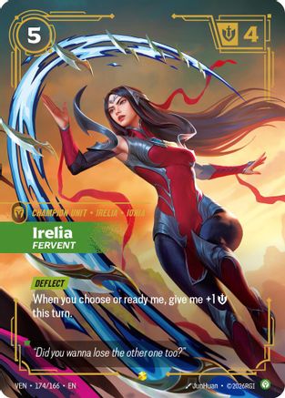 Irelia, Fervent (Overnumbered) (174/166) [Vendetta] Foil-1