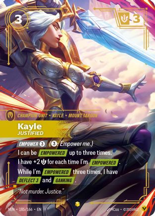 Kayle, Justified (Overnumbered) (185/166) [Vendetta] Foil-1