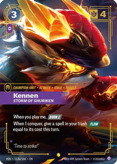 Kennen, Storm of Shuriken (Alternate Art) (113a/166) [Vendetta] Foil-1