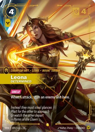 Leona, Determined (184/166) [Vendetta] Foil-1