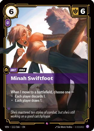 Minah Swiftfoot (111/166) [Vendetta] Foil