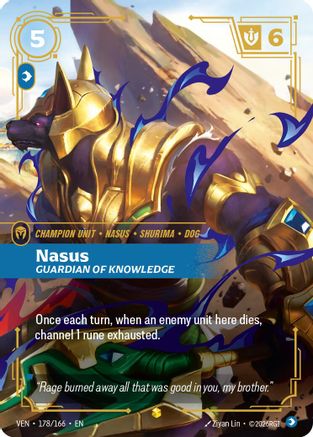 Nasus, Guardian of Knowledge (Overnumbered) (178/166) [Vendetta] Foil