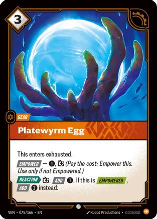 Platewyrm Egg (075/166) [Vendetta] Foil-1