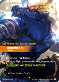 Renekton, Brute (Alternate Art) (092a/166) [Vendetta] Foil-1