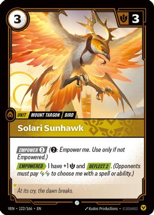 Solari Sunhawk (122/166) [Vendetta] Foil-1
