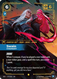 Swain, Visionary (Overnumbered) (173/166) [Vendetta] Foil-1