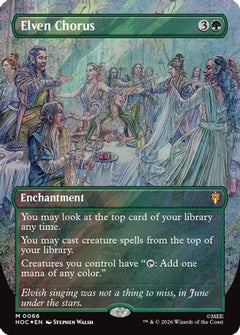 Elven Chorus (Borderless) (Surge Foil) (66) [The Hobbit: Eternal-Legal] foil-1