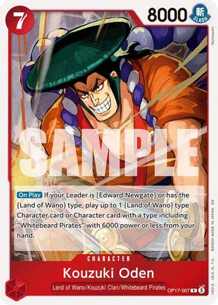Kouzuki Oden (OP17-007) [The World's Strongest Warriors] Foil-1