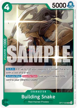 Building Snake (OP17-025) [The World's Strongest Warriors]
