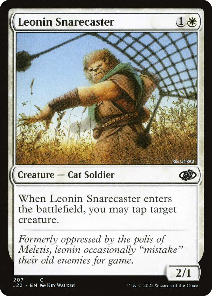 Leonin Snarecaster (207) [Jumpstart 2022] - Deck Out Gaming