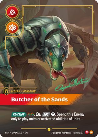 Renekton - Butcher of the Sands (Signature) (190*/166) [Vendetta] Foil-1
