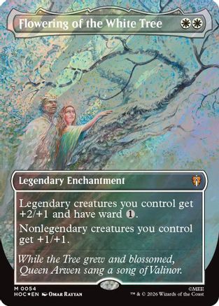 Flowering of the White Tree (Borderless) (Surge Foil) (54) [The Hobbit: Eternal-Legal] foil-1