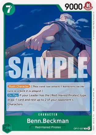 Benn.Beckman (OP17-027) [The World's Strongest Warriors] Foil