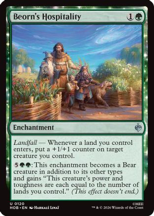 Beorn's Hospitality (120) [The Hobbit] foil
