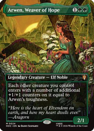 Arwen, Weaver of Hope (Borderless) (24) [The Hobbit: Eternal-Legal] foil-1