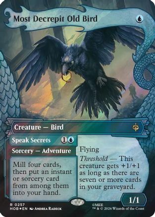 Most Decrepit Old Bird (Showcase) (Surge Foil) (257) [The Hobbit] foil