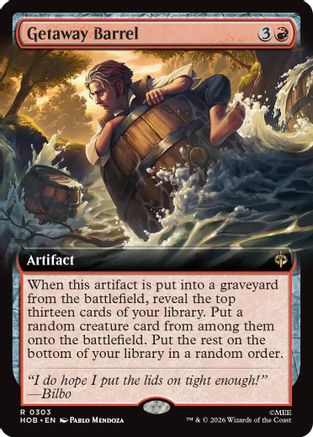 Getaway Barrel (Extended Art) (303) [The Hobbit: Eternal-Legal] foil-1