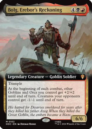 Bolg, Erebor's Reckoning (Extended Art) (102) [The Hobbit: Eternal-Legal] foil