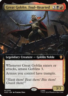 Great Goblin, Foul-Hearted (Extended Art) (105) [The Hobbit: Eternal-Legal]-1