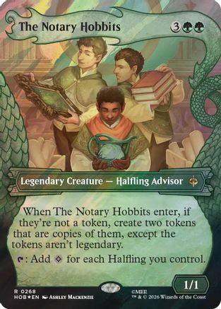 The Notary Hobbits (Showcase) (Surge Foil) (268) [The Hobbit] foil