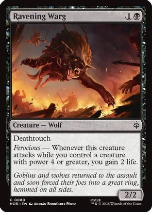 Ravening Warg (80) [The Hobbit] foil